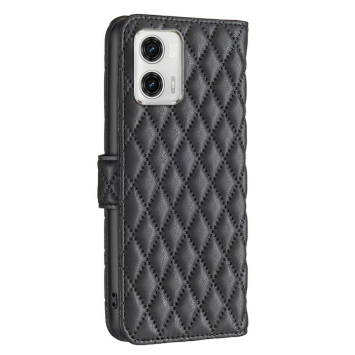 Bild 3,  Motorola Moto G73 5G Fodral Diamond Läder Svart