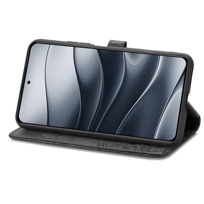 Bild 3,  Xiaomi Redmi Note 14 5G Fodral Läder Mandala Tryck Svart
