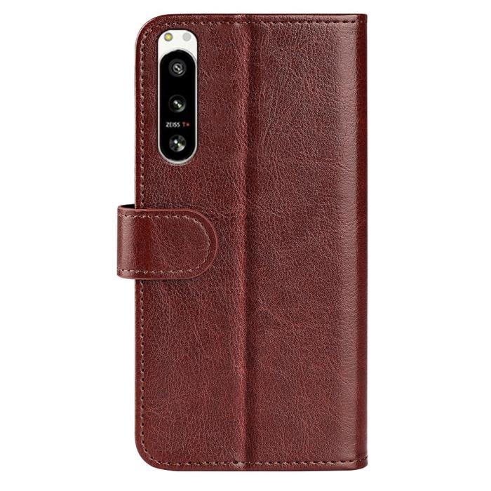 Bild 6,  Sony Xperia 5 IV Fodral Crazy Horse Läder Brun