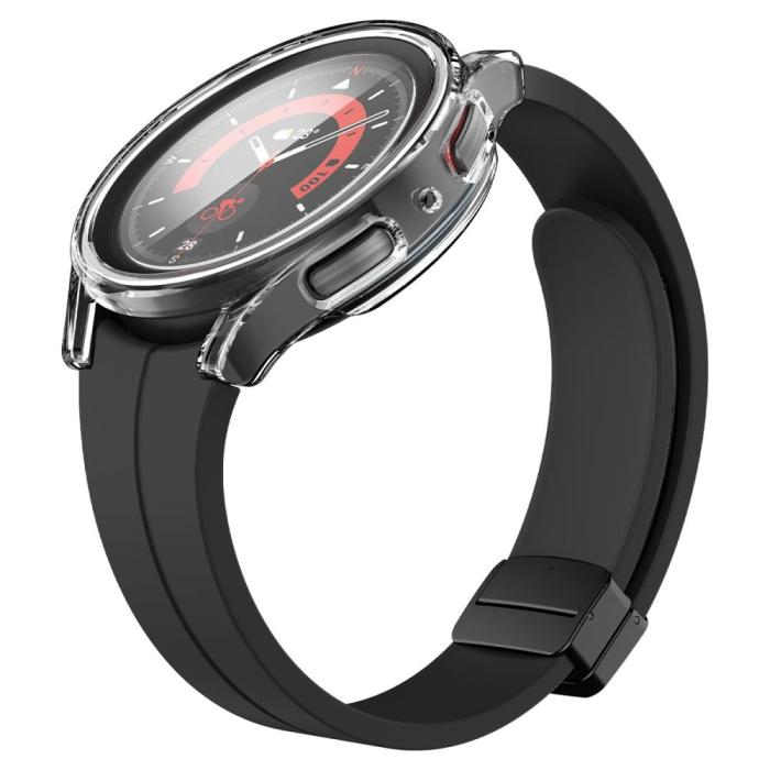 Bild 6, Spigen Spigen Galaxy Watch 5 Pro 45mm Skal Thin Fit / Härdat Glas Transparent
