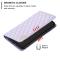 BINFEN BINFEN Galaxy S25 Ultra Fodral Flip Diamond Läder Lila