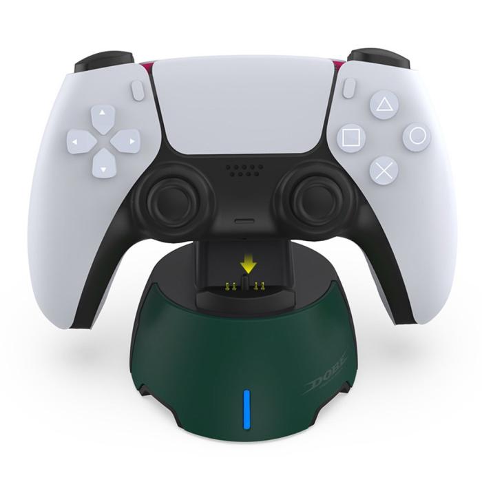 Bild 2, DOBE DOBE Sony Playstation PS5 Laddstation Grön