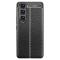  Samsung Galaxy S23 Plus Skal Litchi Textur Svart