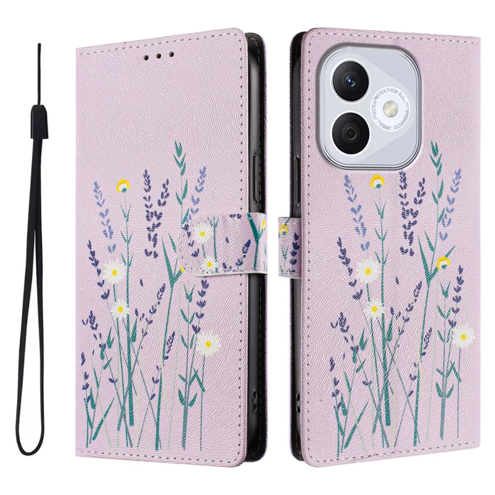  Honor 400 Lite Fodral Med Tryck Lavendel