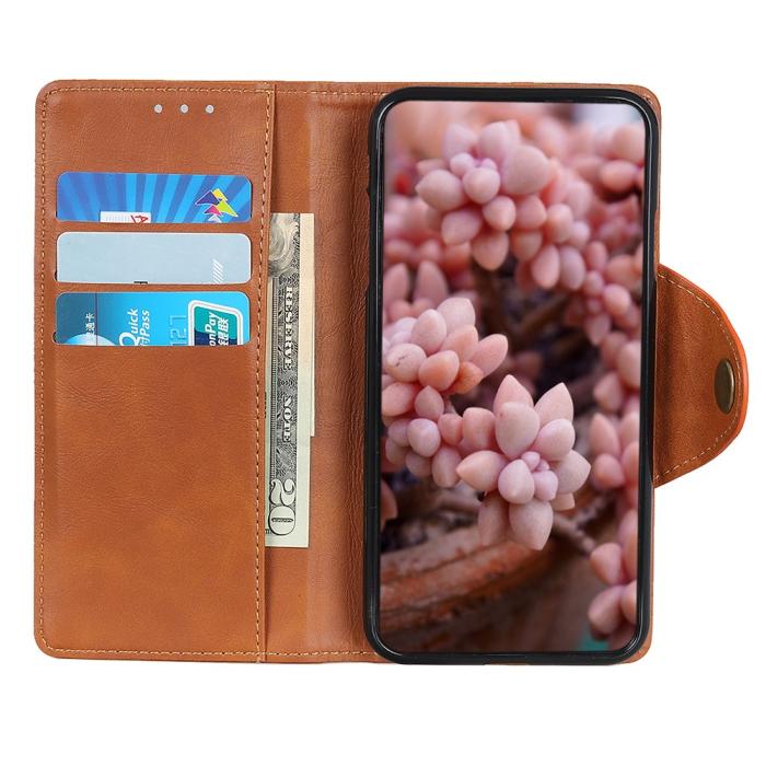 Bild 5,  Motorola Moto G31 / G41 Fodral Mässing Magnet Brun