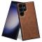  Galaxy S24 Ultra Läderbelagt Hybrid Skal Brun