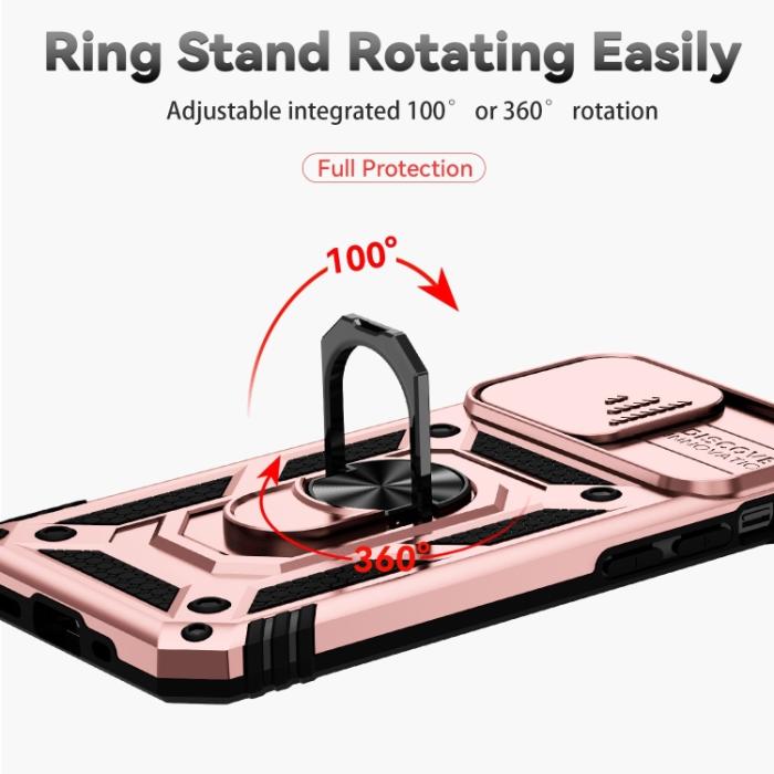 Bild 4,  iPhone 14 Skal Ring Armor Med CamShield Roséguld
