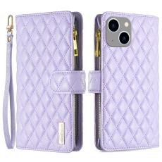 BINFEN BINFEN iPhone 15 Plus Fodral Diamond Multifunktionell Lila