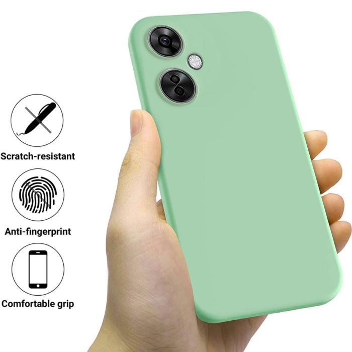 Bild 2,  OnePlus Nord CE 3 Lite 5G Skal Liquid Silikon Grön