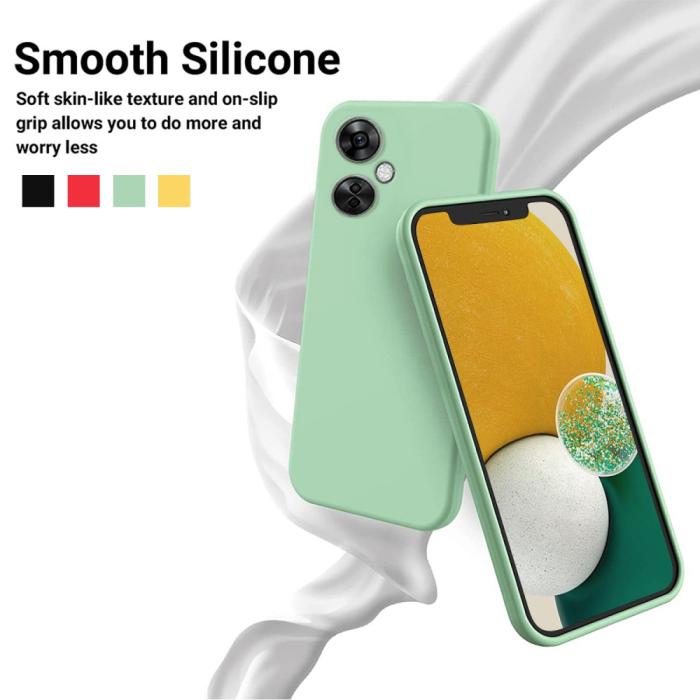Bild 3,  OnePlus Nord CE 3 Lite 5G Skal Liquid Silikon Grön