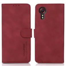 KHAZNEH KHAZNEH Samsung Galaxy Xcover 7 Fodral L&auml;der R&ouml;d