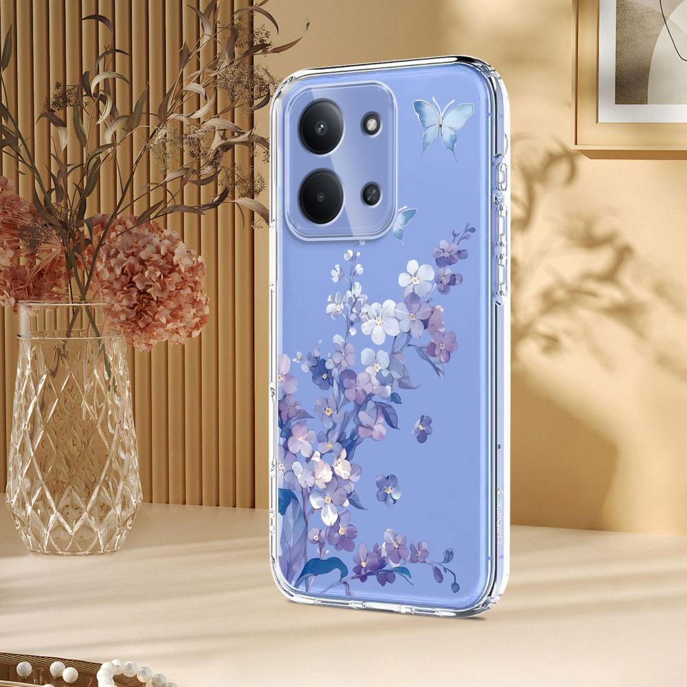  Xiaomi Redmi 15C Skal Med Tryck Blommor