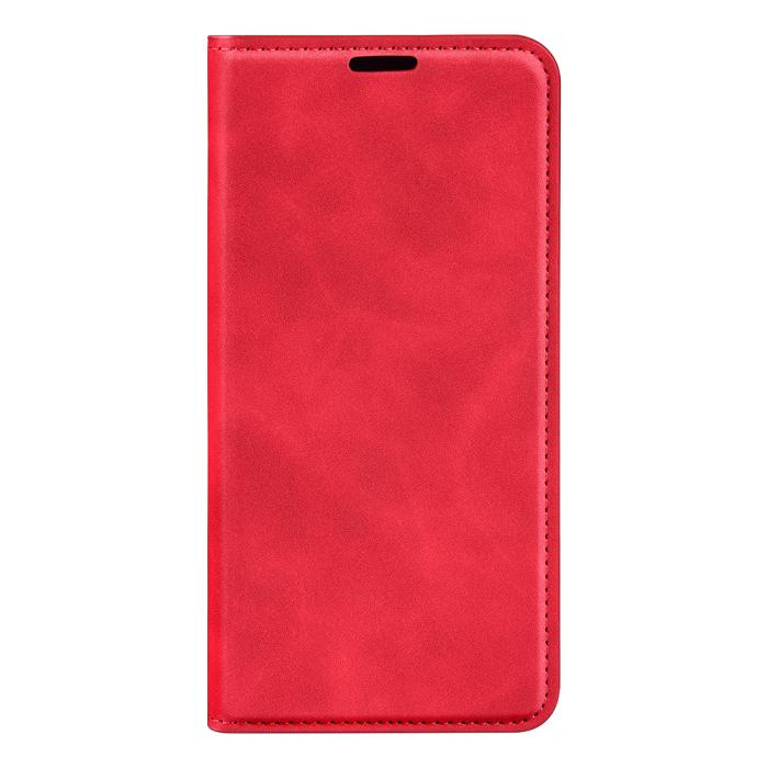 Bild 2,  Samsung Galaxy S26 Ultra Fodral Flip Skin Touch Läder Röd