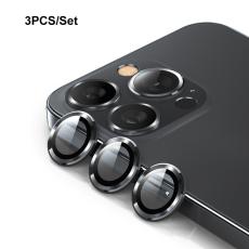 ENKAY ENKAY iPhone 15 Pro / 15 Pro Max Linsskydd Aluminium H&auml;rdat Glas