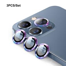 ENKAY ENKAY iPhone 15 Pro / 15 Pro Max Linsskydd Aluminium H&auml;rdat Glas