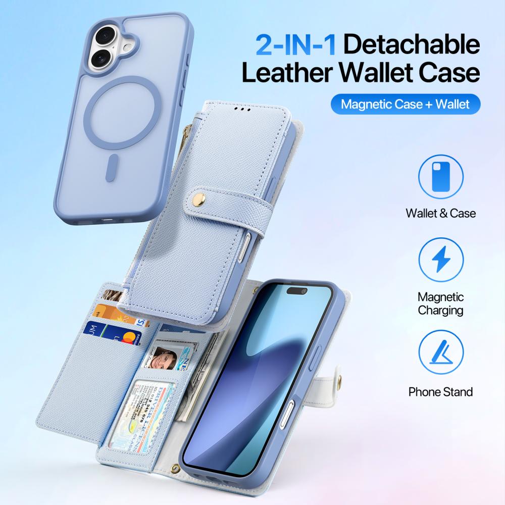 DUX DUCIS DUX DUCIS iPhone 17 2in1 Magnet Fodral Lawa Series Ljus Blå