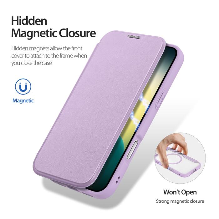 Bild 6, DUX DUCIS DUX DUCIS iPhone Air Fodral MagSafe Skin X Pro Lila / Rosa
