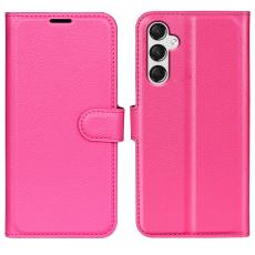  Samsung Galaxy A25 5G Fodral Litchi L&auml;der Rosa