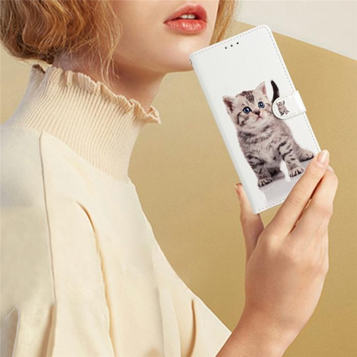 Bild 4,  Samsung Galaxy A27 5G Fodral Läder Gullig Katt