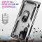  Samsung Galaxy S22 Ultra Skal Hybrid Ring Silver