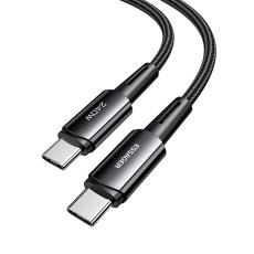 ESSAGER ESSAGER 2m 240W PD USB-C - USB-C Nylonkabel Svart