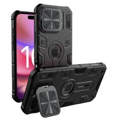 NILLKIN NILLKIN iPhone 16 Pro Max Skal Camshield Armor Svart