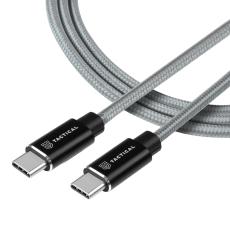 Tactical Tactical 2m 100W 5A USB-C/USB-C Laddkabel Nylon Gr&aring;