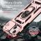  iPhone 14 Skal Ring Armor Med CamShield Roséguld