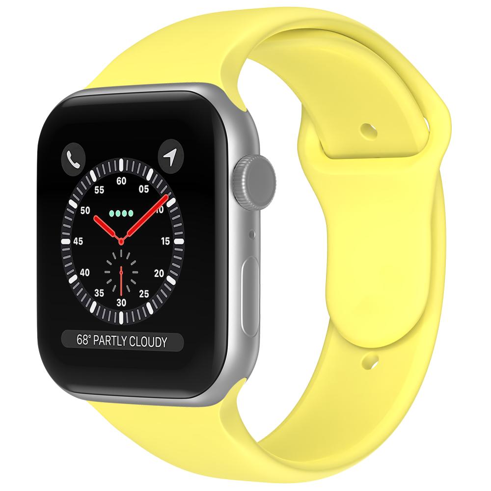 ColorPop Apple Watch 38/40/41/42 mm Silikon Armband (S/M) Gul