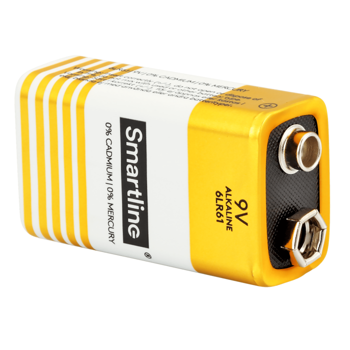 Bild 2, Smartline Smartline 6LR61 9V Alkaliskt Batteri 2-pack