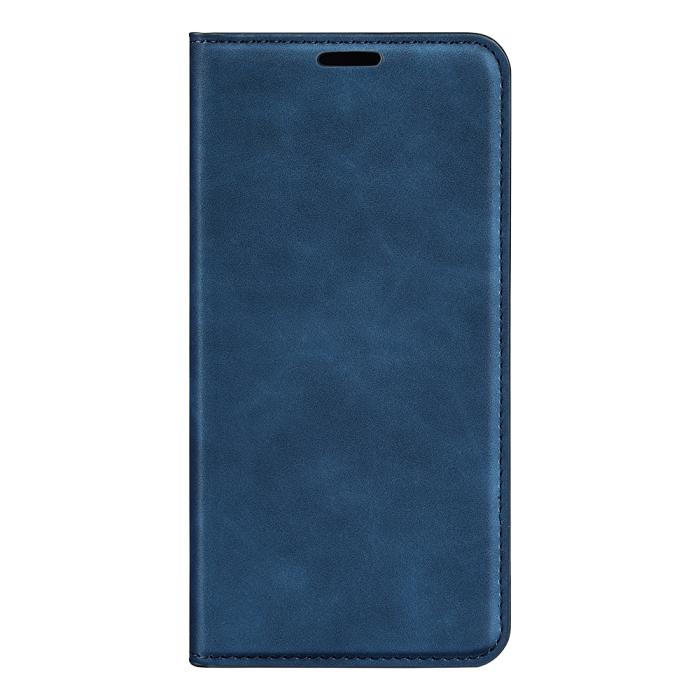 Bild 2,  Samsung Galaxy S26 Ultra Fodral Flip Skin Touch Läder Blå