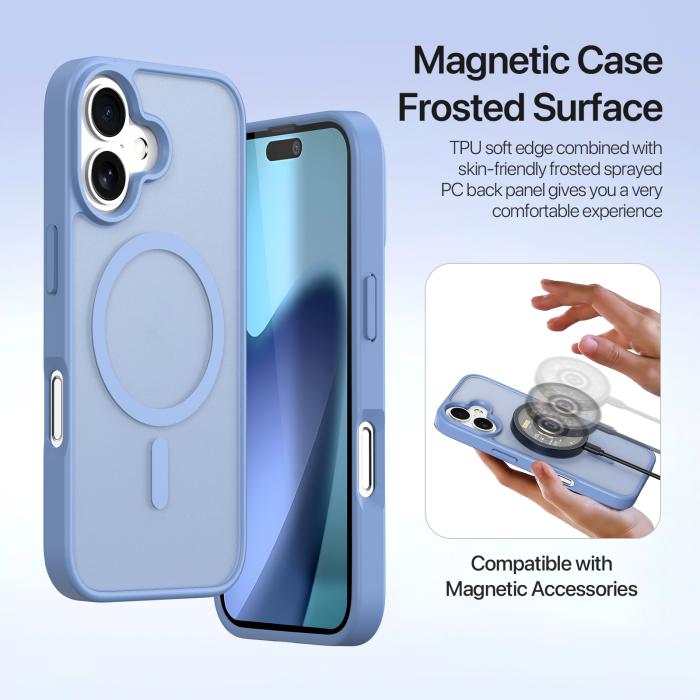 Bild 6, DUX DUCIS DUX DUCIS iPhone 17 2in1 Magnet Fodral Lawa Series Ljus Blå