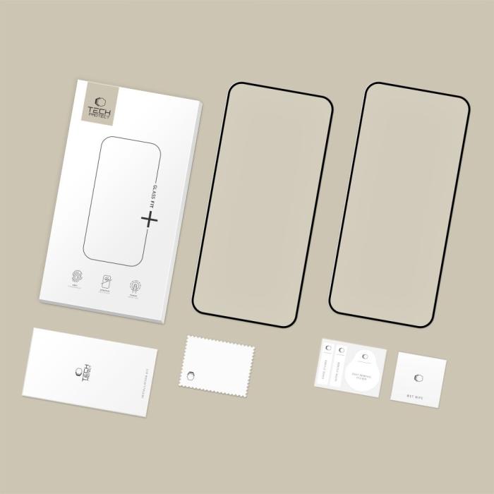 Bild 2, Tech-Protect Tech-Protect Xiaomi 15T / 15T Pro 2-PACK Skärmskydd GlassFit+