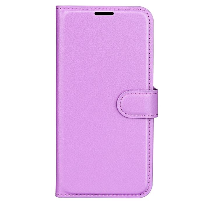 Bild 5,  Samsung Galaxy A25 5G Fodral Litchi Läder Lila