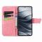  Xiaomi Redmi Note 14 5G Fodral Läder Fjäril Tryck Rosa