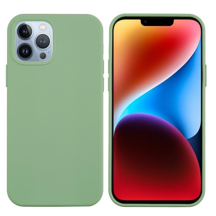 Bild 2,  iPhone 15 Pro Skal Silikon Grön