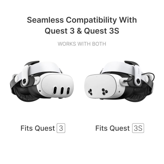 Bild 2, BOBOVR BOBOVR Meta Quest 3S/3 Huvudband Inkl. 5200 mAh Batteripaket