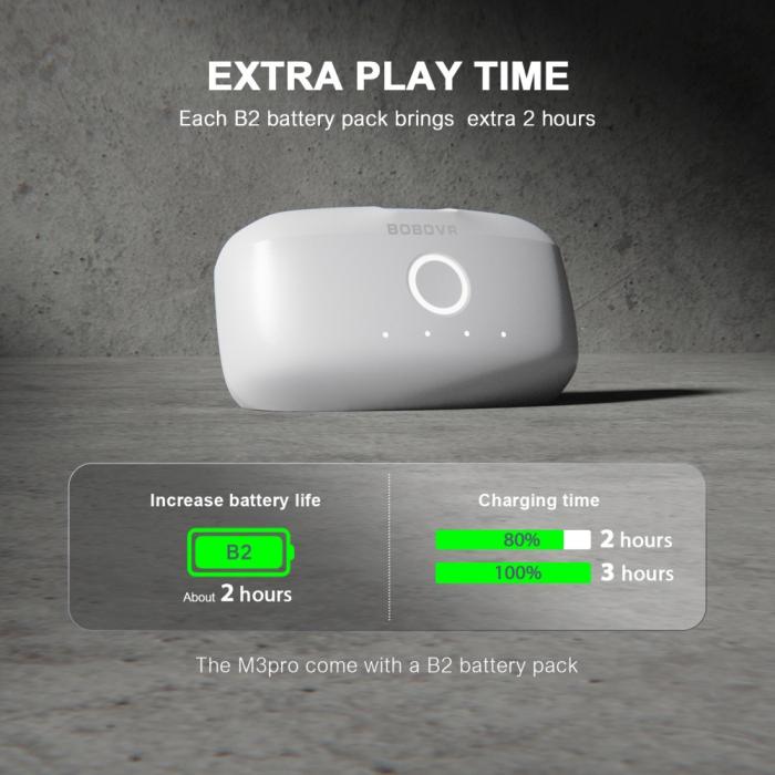 Bild 5, BOBOVR BOBOVR Meta Quest 3S/3 Huvudband Inkl. 5200 mAh Batteripaket