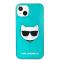 Karl Lagerfeld Karl Lagerfeld iPhone 13 Skal TPU Choupette Fluorescent Blå