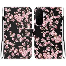  Samsung Galaxy A27 5G Fodral L&auml;der Blommor Rosa