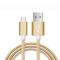 Rock ROCK 1m Micro-Usb Nylon Kabel - Guld