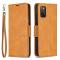  Samsung Galaxy A03s Fodral Läder Solid Shark Ljus Brun
