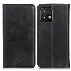  Motorola Edge 40 Pro 5G Fodral Flip Split L&auml;der Svart