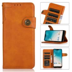 KHAZNEH KHAZNEH Samsung Galaxy S22 Fodral L&auml;der Brun
