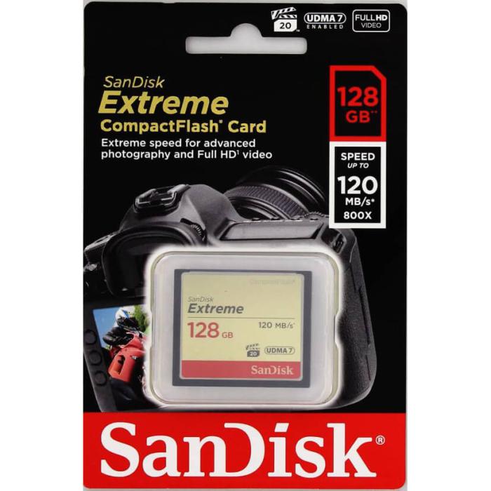 Bild 2, SanDisk SanDisk CF Extreme 128GB 120MB/s Minneskort