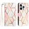  iPhone 16 Pro Fodral Marmor Vit/Rosa