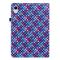  iPad Mini 2024/2021 Fodral Vävd Textur Blå/Rosa