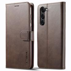 LC.IMEEKE LC.IMEEKE Samsung Galaxy S24 Plus Fodral L&auml;der Brun