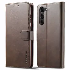 LC.IMEEKE LC.IMEEKE Samsung Galaxy S24 Plus Fodral L&auml;der Brun