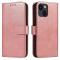  iPhone 14 Fodral Solid Läder Roséguld